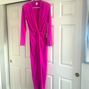 Hot pink dress